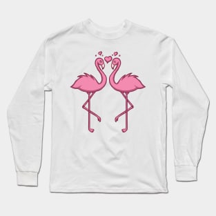 Flamingos Kawaii Long Sleeve T-Shirt